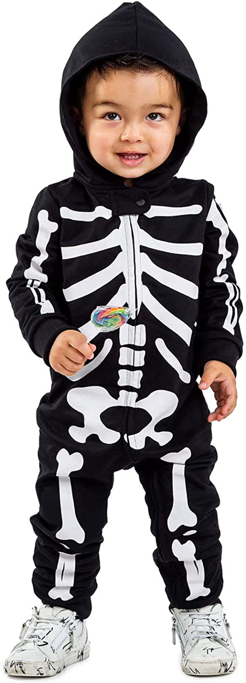 Tipsy Elves Halloween Black Skeleton Costume Jumpsuit for Babies and Toddlers Apparel & Accessories > Costumes & Accessories > Costumes Tipsy Elves   