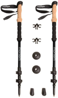 Montem Ultra Strong Trekking, Walking, and Hiking Poles - One Pair (2 Poles) - Collapsible, Lightweight, Quick Locking, and Ultra Durable Sporting Goods > Outdoor Recreation > Camping & Hiking > Hiking Poles Montem Black  