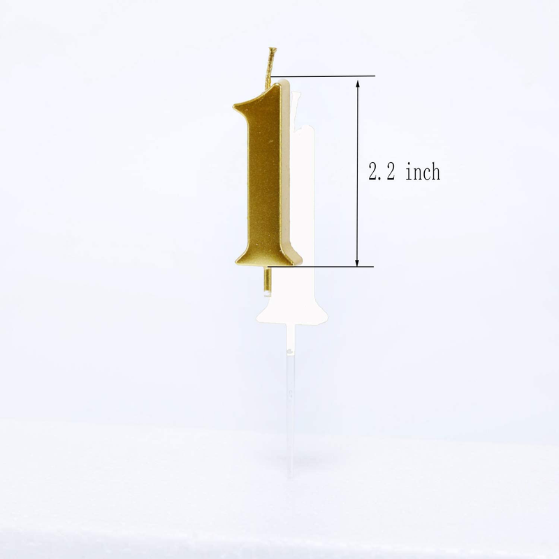 Mart 12th Birthday Candles,Gold Number 12 Cake Topper for Birthday Decorations