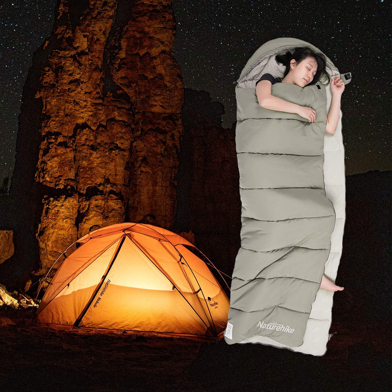 Naturehike Camping Sleeping Bag - 3 Season Warm & Cool Weather - Summer, Spring, Fall, Lightweight, Waterproof for Adults & Kids - Camping Gear Equipment, Traveling, and Outdoors Sporting Goods > Outdoor Recreation > Camping & Hiking > Sleeping Bags Naturehike   