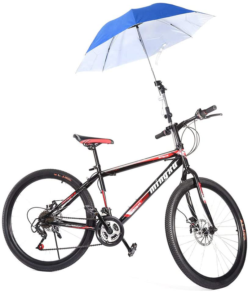 OUNONA Umbrella Mount Stand Adjustable Outdoor Umbrella Holder for Bike Electric Bicycle Stroller Wheel Chair (Black)
