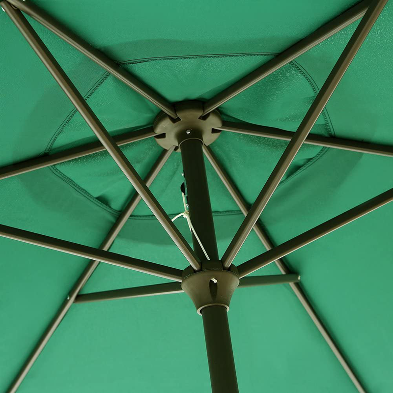 Le Papillon 9 ft Outdoor Patio Umbrella Aluminum Table Market Umbrella