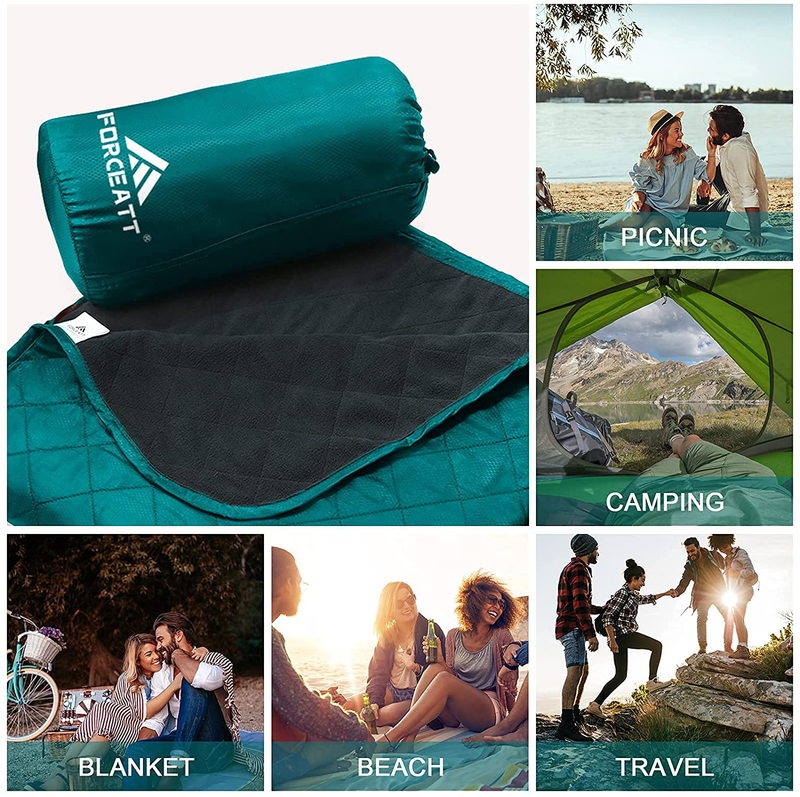 Forceatt Camping Blanket, Compact Picnic Blanket/Outdoor blanke, Tear Resistant, for Outdoor Festivals, Beaches, picnics, Stadium，Camping, Parks, Hiking, Travel, Family Suitable for Four Seasons Home & Garden > Lawn & Garden > Outdoor Living > Outdoor Blankets > Picnic Blankets Forceatt   