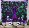 Divine Fox Tapestry, Trippy Animal Design, Psychedelic Orange/Green Abstract Artwork Wall Hanging, for Bedroom Living Room Dorm, Tall 48x72 inches Home & Garden > Decor > Artwork > Decorative TapestriesHome & Garden > Decor > Artwork > Decorative Tapestries Lucid Eye Studios Tiger Tree 84 x 72 inches 