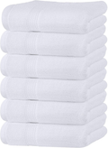 Utopia Towels Premium Grey Hand Towels - 100% Combed Ring Spun Cotton, Ultra Soft and Highly Absorbent, 600 GSM Extra Large Hand Towels 16 x 28 inches, Hotel & Spa Quality Hand Towels (6-Pack) Home & Garden > Linens & Bedding > Towels Utopia Towels White  