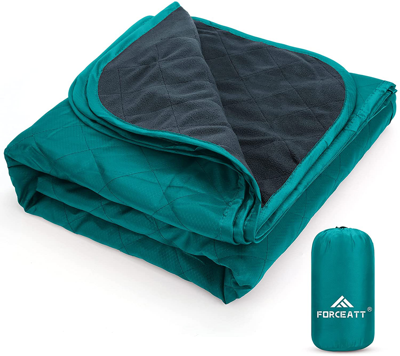 Forceatt Camping Blanket, Compact Picnic Blanket/Outdoor blanke, Tear Resistant, for Outdoor Festivals, Beaches, picnics, Stadium，Camping, Parks, Hiking, Travel, Family Suitable for Four Seasons Home & Garden > Lawn & Garden > Outdoor Living > Outdoor Blankets > Picnic Blankets Forceatt BLUE  