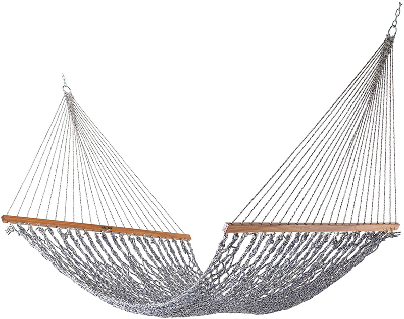 Original Pawleys Island 12DCOT Single Oatmeal Duracord Rope Hammock with Free Extension Chains & Tree Hooks, Handcrafted in The USA, Accommodates 1 Person, 450 LB Weight Capacity, 12 ft. x 50 in. Home & Garden > Lawn & Garden > Outdoor Living > Hammocks Original Pawleys Island Navy Oatmeal Heirloom Tweed  