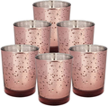Just Artifacts Mercury Glass Votive Candle Holder 2.75" H (6pcs, Speckled Silver) -Mercury Glass Votive Tealight Candle Holders for Weddings, Parties and Home Decor Home & Garden > Decor > Home Fragrance Accessories > Candle Holders Just Artifacts Marsala  
