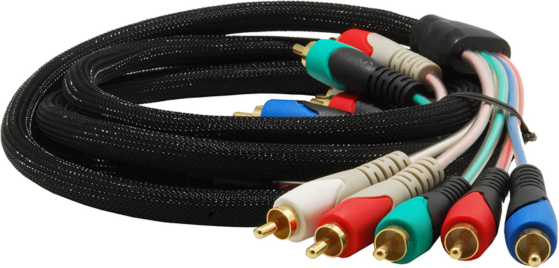 Mediabridge Component Video Cables with Audio (6 Feet) - Gold Plated RCA to RCA - Supports 1080i Electronics > Electronics Accessories > Cables > Audio & Video Cables Mediabridge 6 Feet  