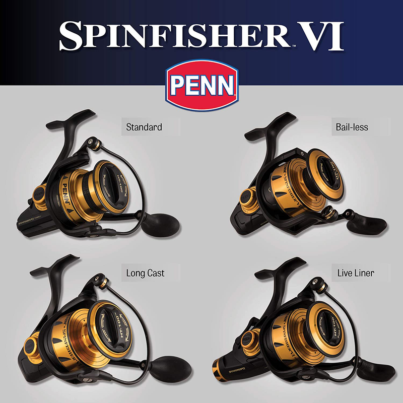 PENN Fishing Spinfisher VI Saltwater Spinning Reel, 10500