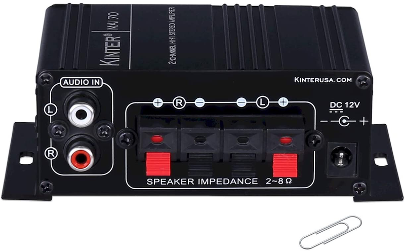 Kinter MA170 12V 2 Channel Mini Digital Audio Power Amplifier for Car or Mp3 Without Power Supply Electronics > Audio > Audio Components > Audio Amplifiers Kinter   