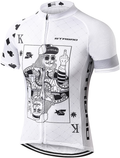 MR Strgao Men's Cycling Jersey Bike Short Sleeve Shirt Sporting Goods > Outdoor Recreation > Cycling > Cycling Apparel & Accessories Mengliya Poker Large 