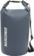 MARCHWAY Floating Waterproof Dry Bag 5L/10L/20L/30L/40L, Roll Top Sack Keeps Gear Dry for Kayaking, Rafting, Boating, Swimming, Camping, Hiking, Beach, Fishing  MARCHWAY Grey 20L 