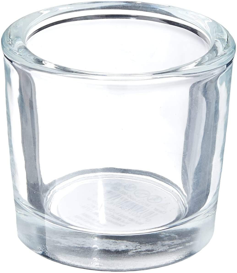 Hosley Set of 6 Clear Chunky Thick Glass Votive/Tealight (Wax or LED) Candle Holders- 2.4" High. Ideal Gift for Weddings, Parties, Spa, Aromatherapy, Bridal Setting, Bulk Buy O4 Home & Garden > Decor > Home Fragrance Accessories > Candle Holders HG Global 2.4'' High  