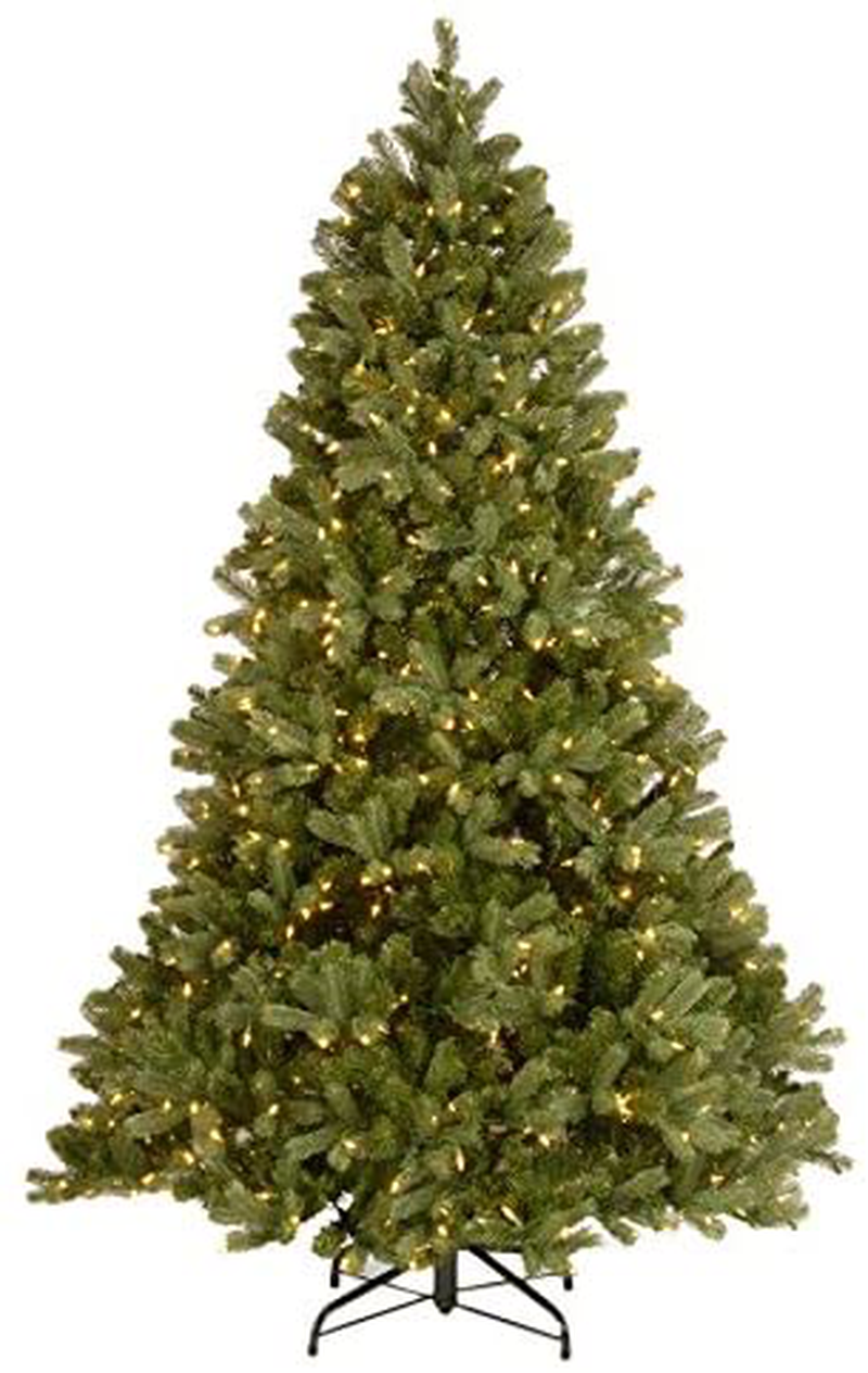 National Tree Company 'Feel Real' Pre-lit Artificial Christmas Tree | Includes Pre-strung Multi-Color LED Lights, PowerConnect and Stand | Downswept Douglas Fir - 6.5 ft Home & Garden > Decor > Seasonal & Holiday Decorations > Christmas Tree Stands National Tree 7.5 ft  