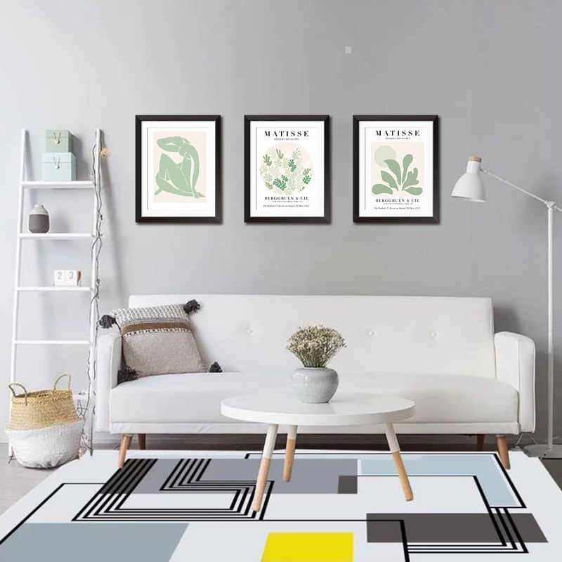 Matisse Poster - 3 Pcs 8X10" Canvas Matisse Prints Set Sage Green Decor Trendy Posters Aesthetic Poster Abstract Posters Matisse Wall Art for Bedroom Bathroom Living Room Unframed Home & Garden > Decor > Artwork > Posters, Prints, & Visual Artwork Meravigliosa   