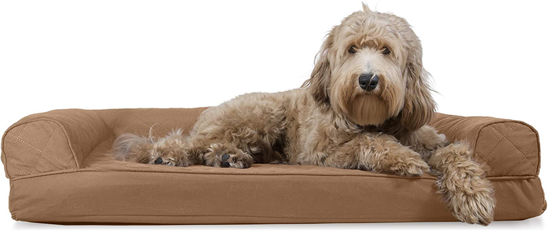 Furhaven Orthopedic Dog Beds for Small, Medium, and Large Dogs, CertiPUR-US Certified Foam Dog Bed Animals & Pet Supplies > Pet Supplies > Dog Supplies > Dog Beds Furhaven Quilted Toasted Brown Cooling Gel Foam Large (Pack of 1)