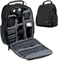 USA GEAR Portable Camera Backpack for DSLR (Gray) with Customizable Accessory Dividers, Weather Resistant Bottom and Comfortable Back Support - Compatible with Canon, Nikon and More Cameras & Optics > Camera & Optic Accessories > Camera Parts & Accessories > Camera Bags & Cases USA Gear Black  