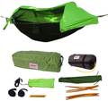 Legacy Premium Food Storage Camping Hammock Tent - Parachute Nylon - Portable, 1 Person Compact Backpacking - Outdoor & Emergency Gear - Tree Straps, Tie Ropes, Mosquito Net, Rain Fly Home & Garden > Lawn & Garden > Outdoor Living > Hammocks Legacy Premium Food Storage Green W/Underquilt  