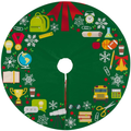 How The Grinch Stole Christmas Xmas Tree Skirt Christmas Decorations, Christmas Tree Skirt for Holiday Tree Ornaments Christmas Party Home Decorations （36Inch） Home & Garden > Decor > Seasonal & Holiday Decorations > Christmas Tree Skirts Pefanl Green Garland  