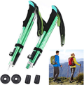 Collapsible Trekking Poles Decorsea 2Pack 5-Sections Aluminum Adjustable Hiking Poles Ultralight Walking Sticks with Quick Locks for Outdoor Hiking Camping Mountaineering Sporting Goods > Outdoor Recreation > Camping & Hiking > Hiking Poles DecorSea Green  