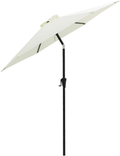 FLAME&SHADE 6.5 x 10 ft Rectangular Outdoor Patio and Table Umbrella with Tilt - Aqua Blue