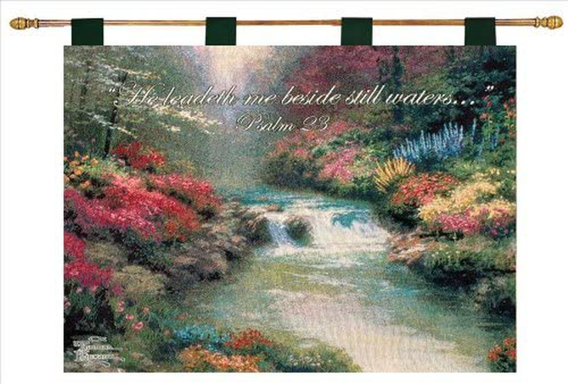 Manual Inspirational Collection 13 X 18-Inch Wall Hanging with Frame, Ten Commandments Home & Garden > Decor > Artwork > Decorative Tapestries Manual Woodworker Beside Still Waters with Verse by Thomas Kinkade 36 by 26-Inch 