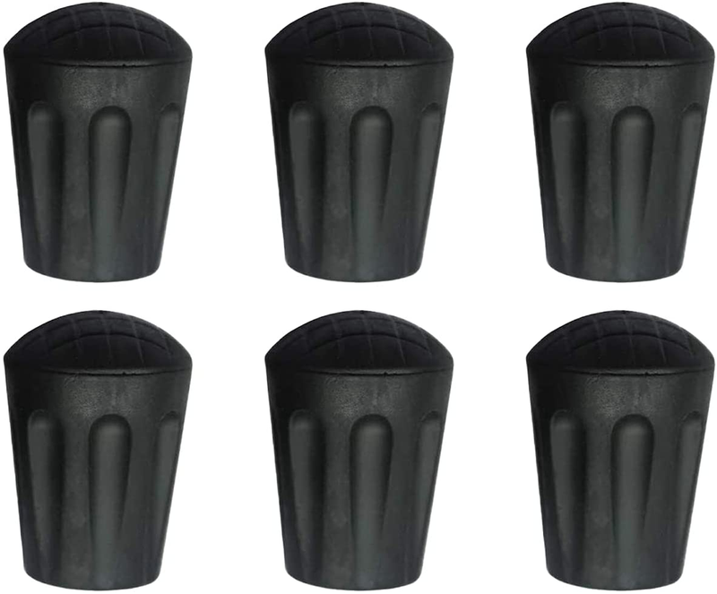 P.R.O. Hiking Pole Tips - 6 Pack - Replace Lost or Worn Standard Hiking and Trekking Pole Tips