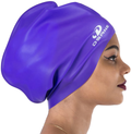 Dsane Extra Large Swimming Cap for Women and Men,Special Design Swim Cap for Very Long Thick Curly Hair&Dreadlocks Weaves Braids Afros Silicone Keep Your Hair Dry Sporting Goods > Outdoor Recreation > Boating & Water Sports > Swimming > Swim Caps Dsane purple  