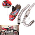 Motorcycle Slip On Exhaust Muffler Pipe Stainelss Steel Full System For For CRF150F CRF230F 2003-2013 03-13 Motocross Motorbike Dirt Bike  YSMOTO A  