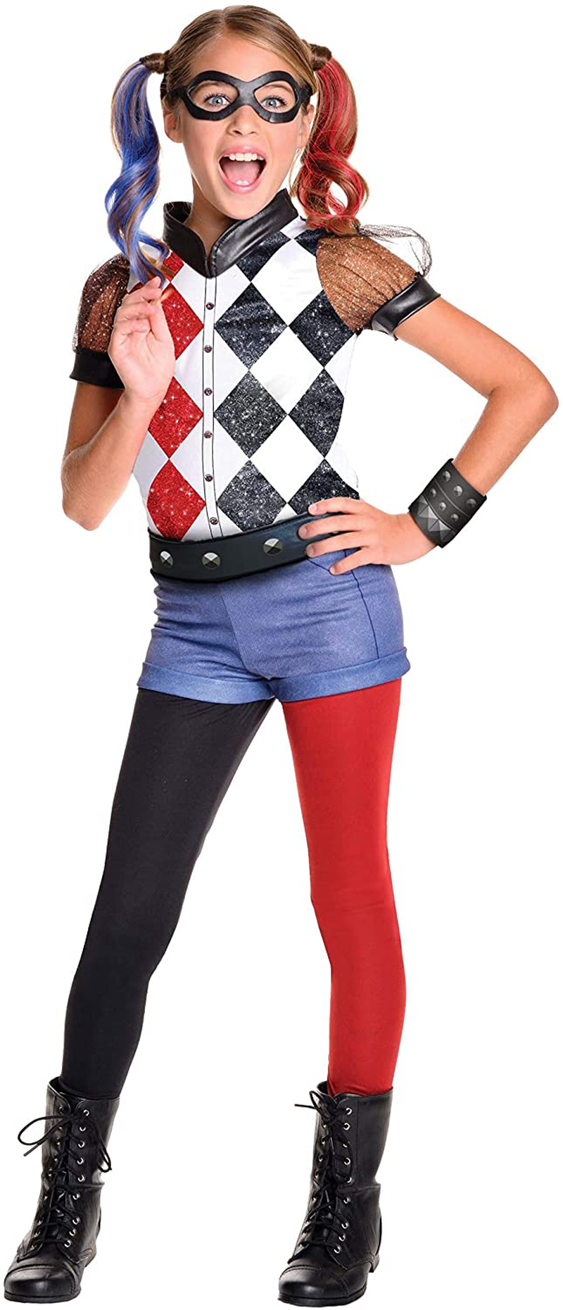 Rubie's DC Superhero Girl's Harley Quinn Costume, Large Apparel & Accessories > Costumes & Accessories > Costumes Rubie's Costume Large 