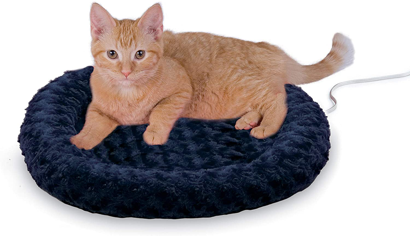 K&H PET PRODUCTS Thermo-Kitty Fashion Splash Animals & Pet Supplies > Pet Supplies > Cat Supplies > Cat Beds K&H PET PRODUCTS Blue Small 18 Inches Round 