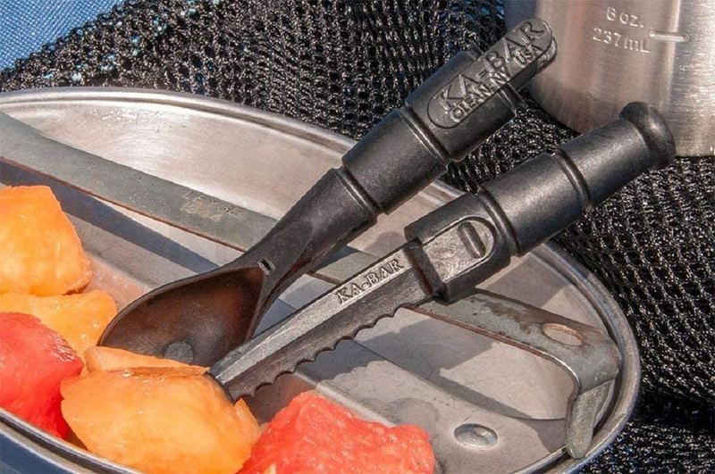 Ka-Bar Tactical Spork (Spoon Fork Knife) Tool 9909 Black, 1 Pack Sporting Goods > Outdoor Recreation > Camping & Hiking > Camping Tools Ka-Bar   