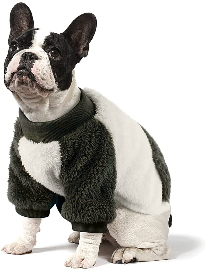 LESYPET Winter Dog Coat for Small Dog, Fleece Warm Doggy Coat Puppy Sweater, Pocket Design Dog Clothes for Small Medium Dog Girl Boy