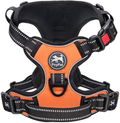 PoyPet No Pull Dog Harness, No Choke Front Lead Dog Reflective Harness, Adjustable Soft Padded Pet Vest with Easy Control Handle for Small to Large Dogs Animals & Pet Supplies > Pet Supplies > Dog Supplies PoyPet Orange Medium 