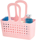 Idesign Orbz Bathroom Shower Tote for Shampoo, Cosmetics, Beauty Products - Small, Divided, Coral
