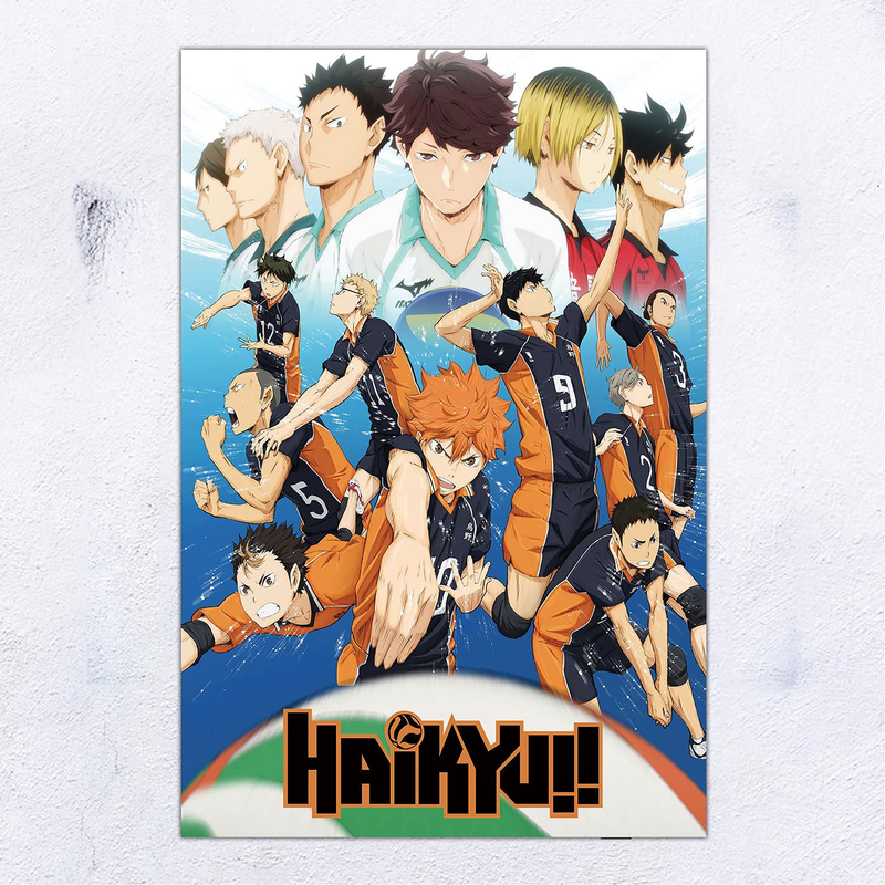 Haikyuu Anime Poster and Prints Unframed Wall Art Gifts Decor 12X18" Home & Garden > Decor > Artwork > Posters, Prints, & Visual Artwork FatCat Wall Graphics   