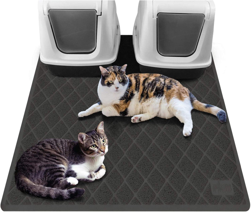 Gorilla Grip Ultimate Cat Litter Mat, Cleaner Floors, Less Waste, Soft on Kitty Paws, Easy Clean Trapper, Large Size Liner Trap Mats, Scatter Control, Traps Mess from Box, Accessories for Cats Animals & Pet Supplies > Pet Supplies > Cat Supplies > Cat Litter Gorilla Grip Charcoal Jumbo (47" x 35") 