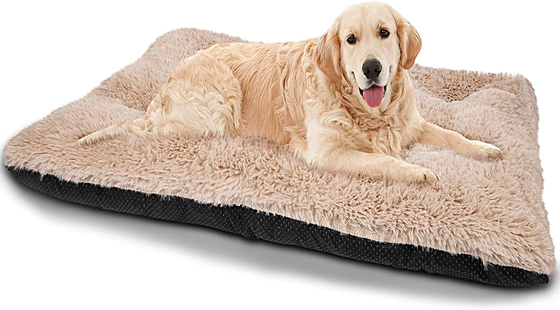 JOEJOY Dog Bed Crate Pad, Ultra Soft Calming Washable Anti-Slip Mattress Kennel Crate Bed Pad Mat 24/30/36/42 Inch for Large Extra Large Medium Small Dogs and Cats Sleeping, Anti-Slip Dog Cushion Animals & Pet Supplies > Pet Supplies > Dog Supplies > Dog Beds JOEJOY 40*27(XL)  