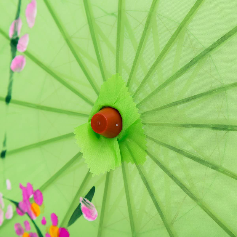 THY COLLECTIBLES 22" Kid's Size Japanese Chinese Umbrella Parasol for Wedding Parties, Photography, Costumes, Cosplay, Decoration and Other Events (Green) Home & Garden > Lawn & Garden > Outdoor Living > Outdoor Umbrella & Sunshade Accessories THY COLLECTIBLES   