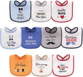 Hudson Baby Unisex Baby Cotton Terry Drooler Bibs with Fiber Filling Home & Garden > Decor > Seasonal & Holiday Decorations Hudson Baby Holiday Boy Onederful One Size 