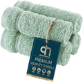 Qute Home 4-Piece Bath Towels Set, 100% Turkish Cotton Premium Quality Towels for Bathroom, Quick Dry Soft and Absorbent Turkish Towel Perfect for Daily Use, Set Includes 4 Bath Towels (White) Home & Garden > Linens & Bedding > Towels Qute Home Green 4 Pieces Washcloths 