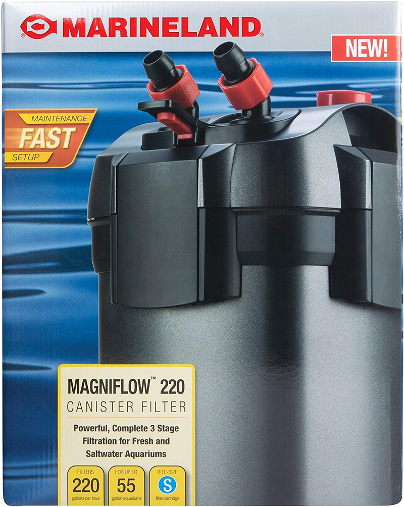 Marineland Magniflow Canister Filter for Aquariums, Fast Maintenance Animals & Pet Supplies > Pet Supplies > Fish Supplies > Aquarium Filters MarineLand Standard Packaging Up to 55-Gallons 
