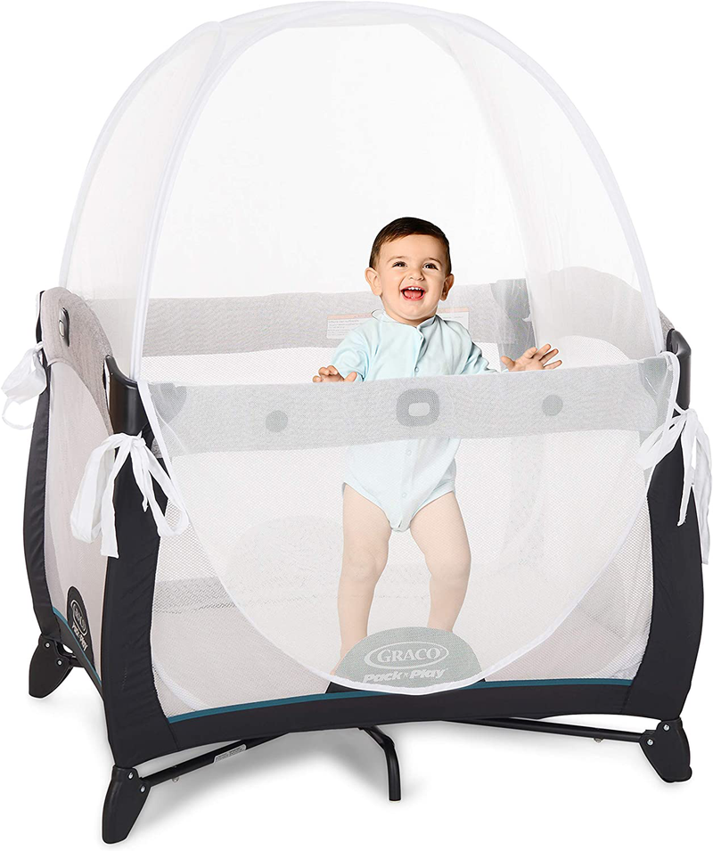 Kindersense - Baby Safety Crib Tent - Toddler Crib Topper for Playpens Pack N Plays & Mini Cribs to Keep Baby from Climbing Out - Breathable Mesh Pop up Crib Net - Mosquito Net Canopy Upgraded Design Sporting Goods > Outdoor Recreation > Camping & Hiking > Tent Accessories kindersense   