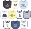 Hudson Baby Unisex Baby Cotton Terry Drooler Bibs with Fiber Filling Home & Garden > Decor > Seasonal & Holiday Decorations Hudson Baby Safari One Size 