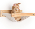 FUKUMARU Cat Hammock Wall Mounted Large Cats Shelf - Modern Beds and Perches - Premium Kitty Furniture for Sleeping, Playing, Climbing, and Lounging - Easily Holds up to 40 Lbs Animals & Pet Supplies > Pet Supplies > Cat Supplies > Cat Beds FUKUMARU White Canvas - for 16 inch drywall studs  