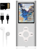 Mp3 Player,Music Player with a 32 GB Memory Card Portable Digital Music Player/Video/Voice Record/FM Radio/E-Book Reader/Photo Viewer/1.8 LCD Electronics > Audio > Audio Players & Recorders > MP3 Players Xidehuy Silvery  
