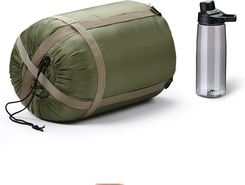 Sleeping Bags for Adults, Teens & Kids - Use for 3-4 Seasons, Warm & Cold Weather - Lightweight, Portable, Waterproof, Use for Backpacking, Hiking and Camping Sporting Goods > Outdoor Recreation > Camping & Hiking > Sleeping Bags Luffield Army Green/Right Zip Single 