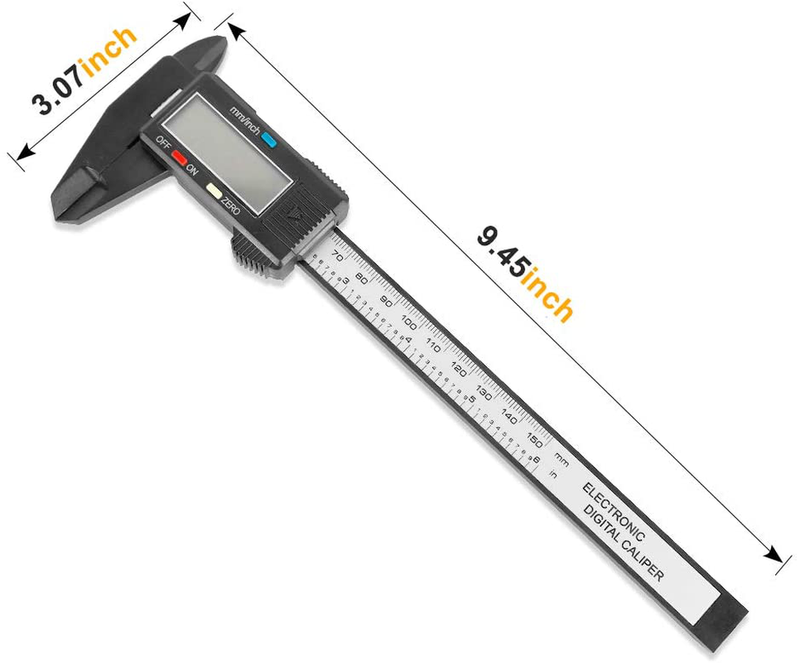 Digital Caliper, Sangabery 0-6 inches Caliper with Large LCD Screen, Auto - Off Feature, Inch and Millimeter Conversion Measuring Tool, Perfect for Household/DIY Measurment, etc Hardware > Tools > Measuring Tools & Sensors Sangabery   