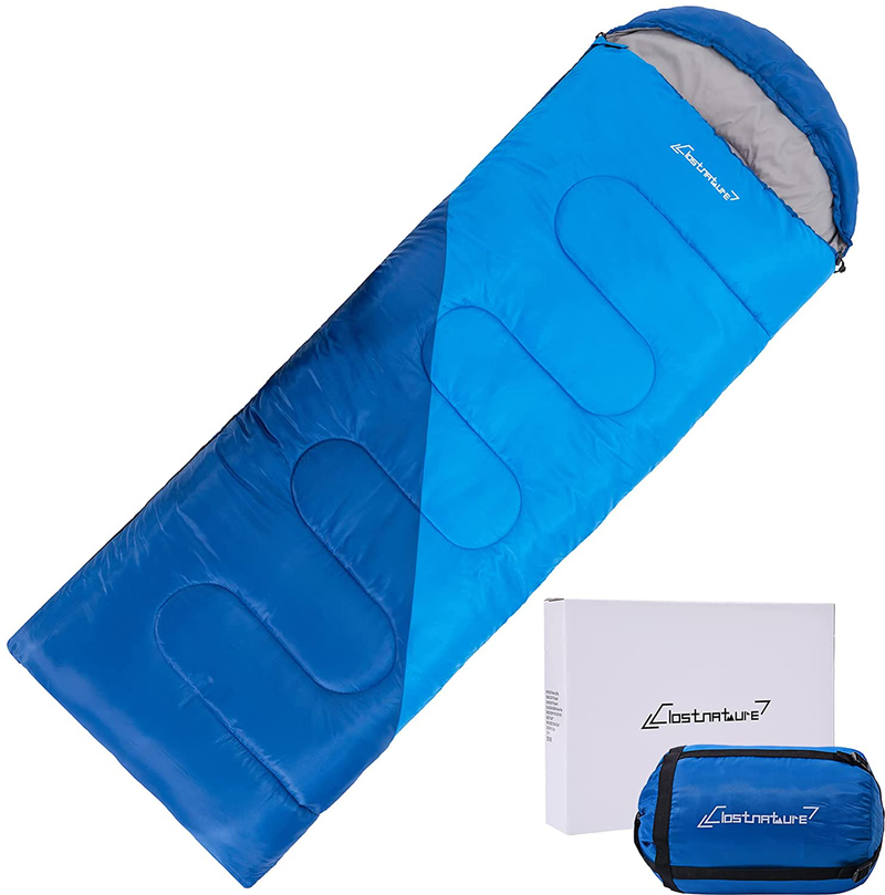 Clostnature Sleeping Bag - Lightweight Waterproof Camping Sleeping Bag for Adults, Kids, Women, Men'S Hiking, Outdoors, Mountaineering - Compression Sack Included(Right Zipper) Sporting Goods > Outdoor Recreation > Camping & Hiking > Sleeping Bags Clostnature Navy  